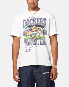 UV Protective Fabric Mitchell & Ness Fremantle Dockers Mascot T-Shirt Vintage White