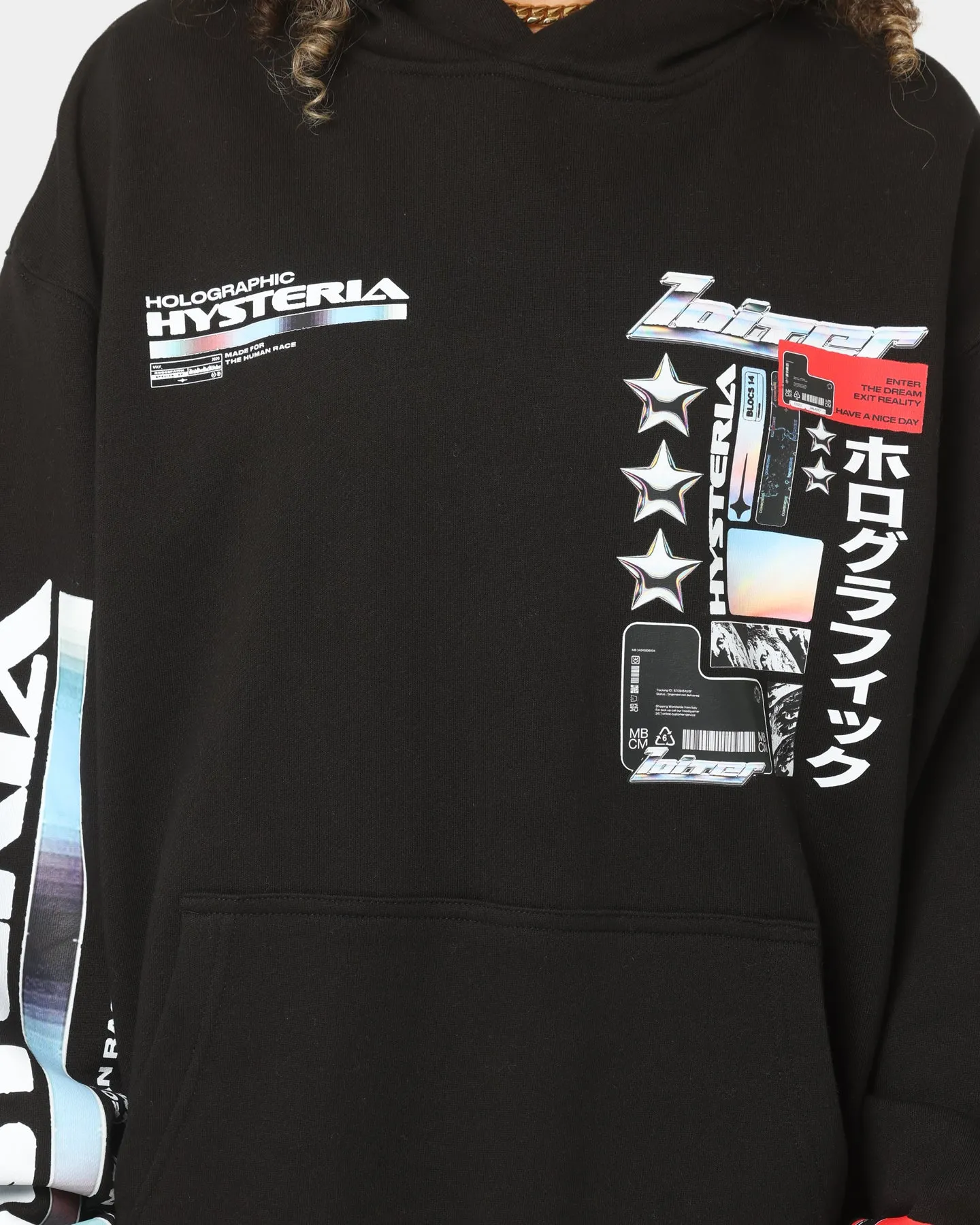 Loiter Constellation Hoodie Black Business Meeting Ergonomic Tailoring