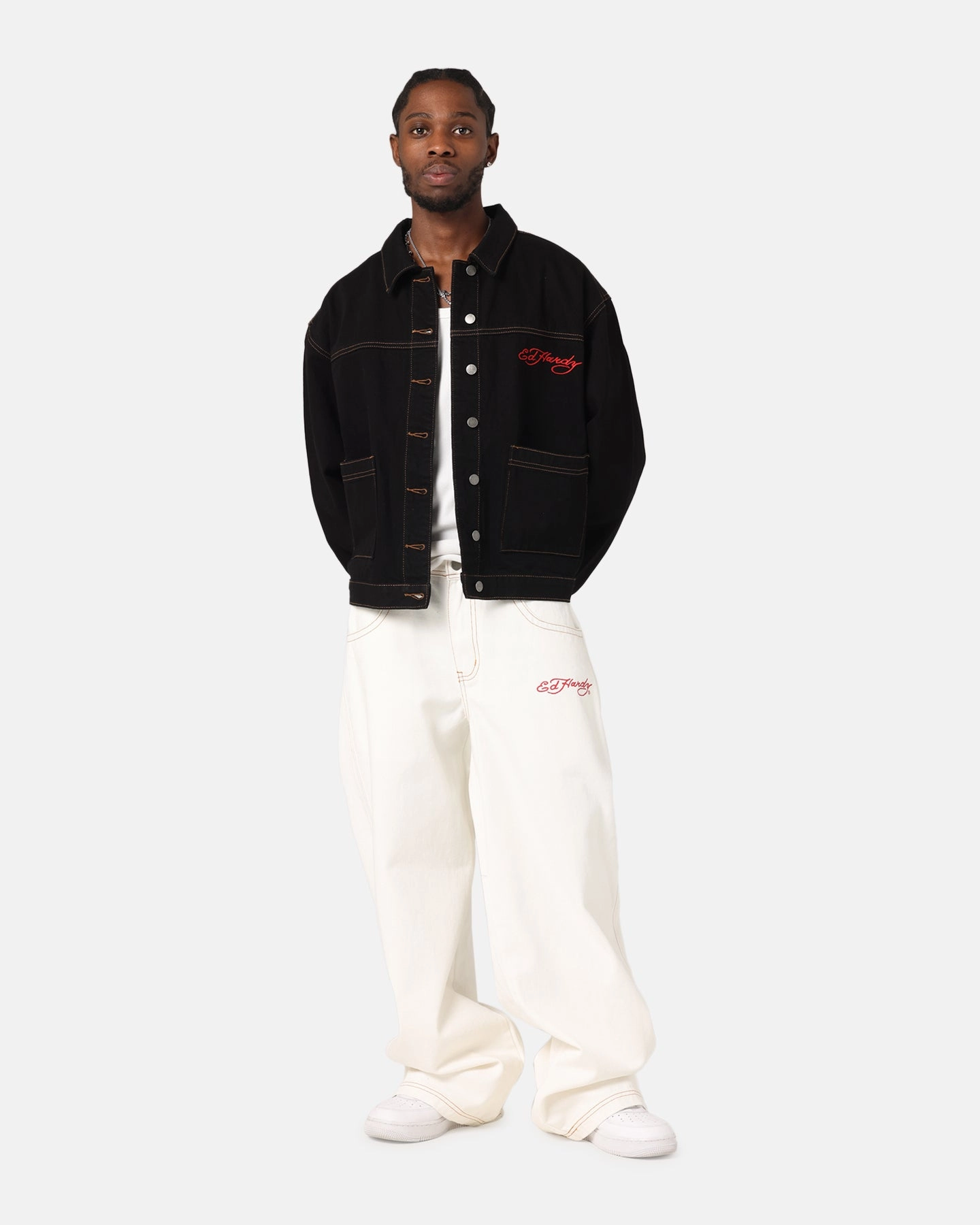 Taste Ed Hardy Coach Denim Jacket Black