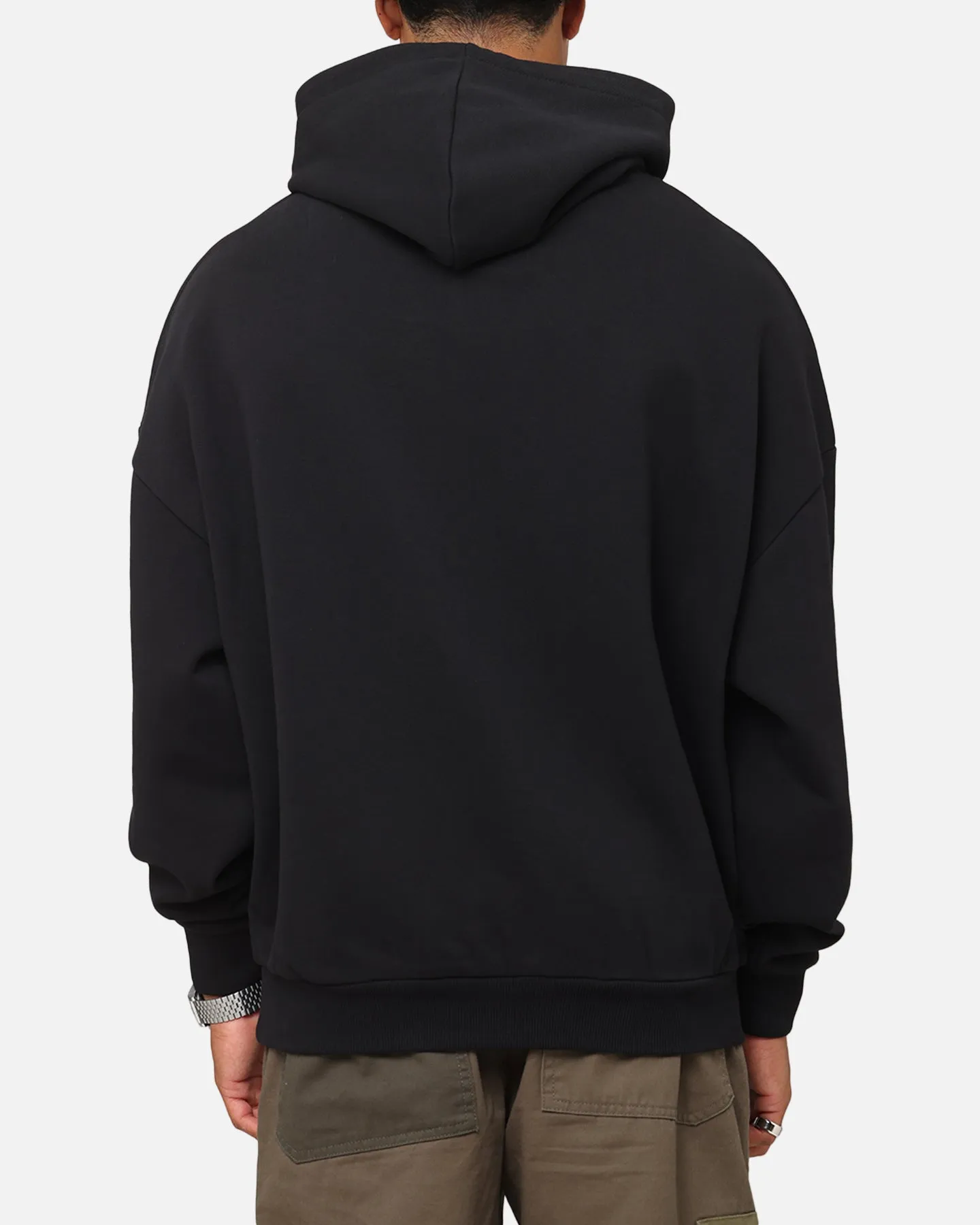 Saint Morta Cambronne Layered Boxy Hoodie Black/Stone Improve