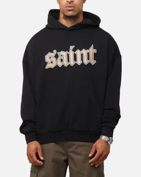 Saint Morta Cambronne Layered Boxy Hoodie Black/Stone Give