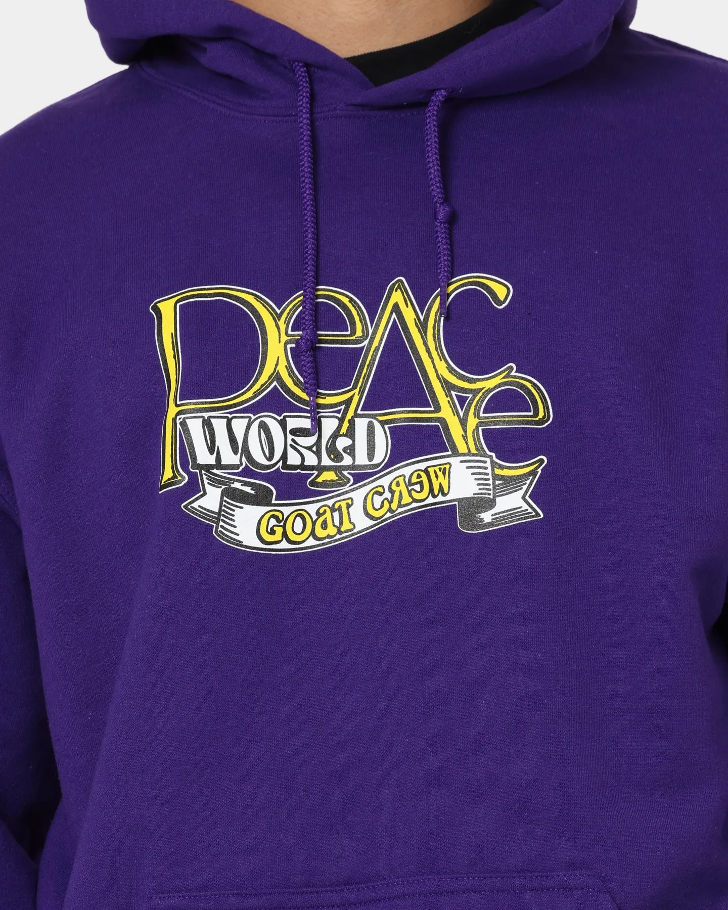 Goat Crew World Peace Hoodie Purple practice session Insulated Shield