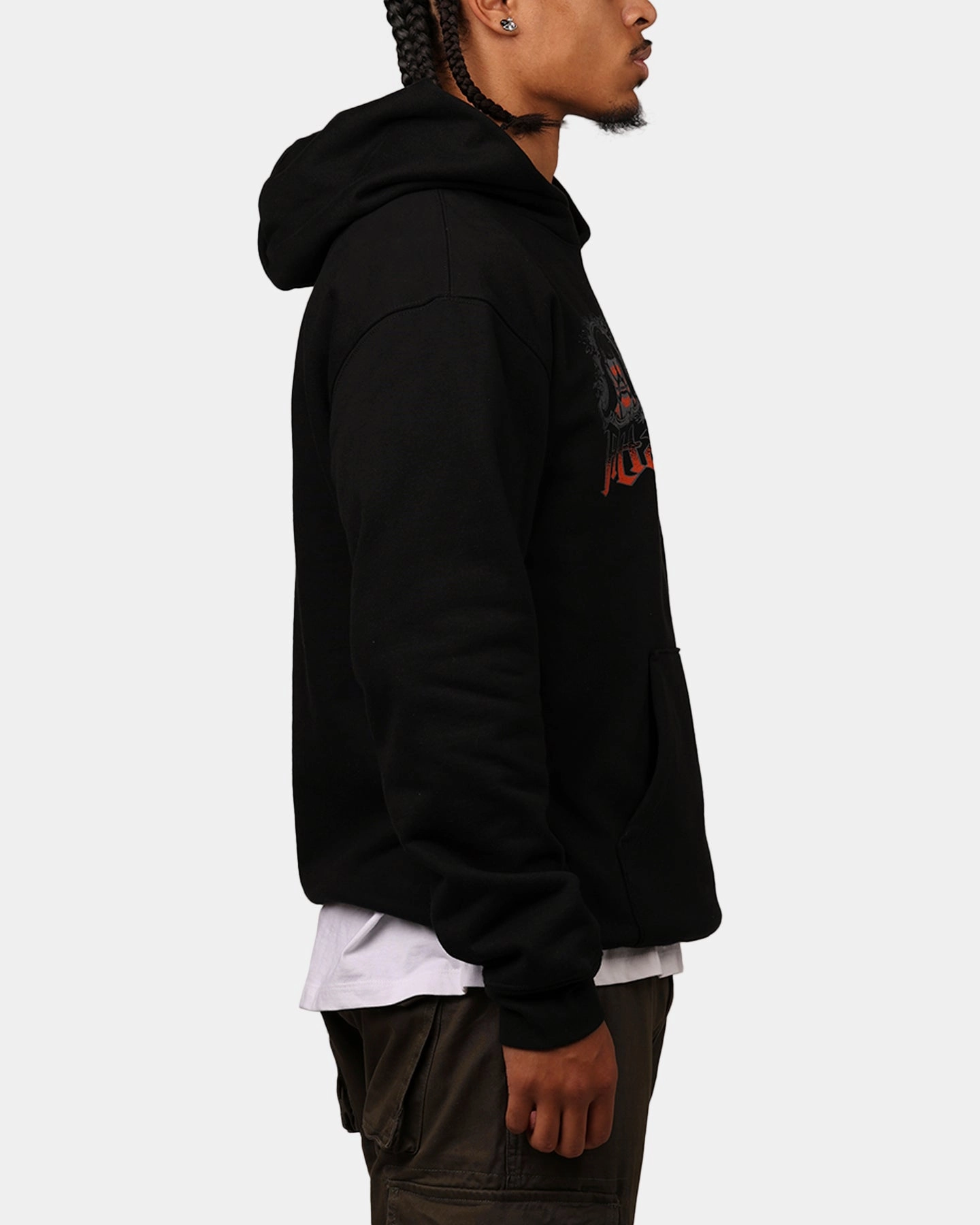 autumn clothing suitable for anniversaries Hypland X Attack On Titan Trio Hoodie Black