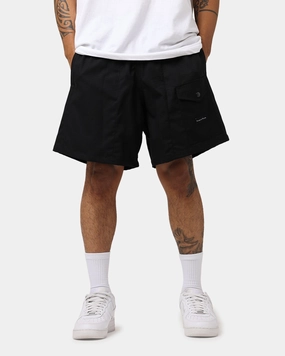 Breathable Mesh Panels Raised By Wolves Barbarian Ripstop Camp Shorts Black