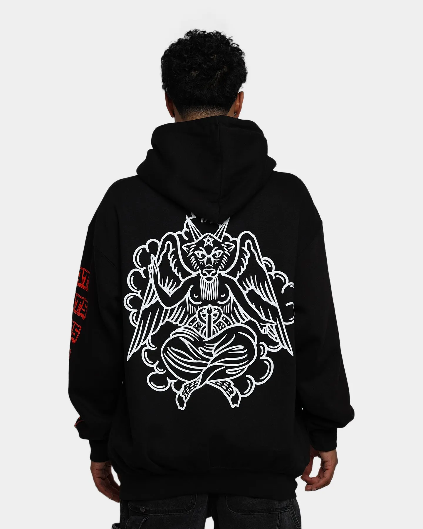 Rats Get Fat Baphomet Hoodie Black Double Layer Design