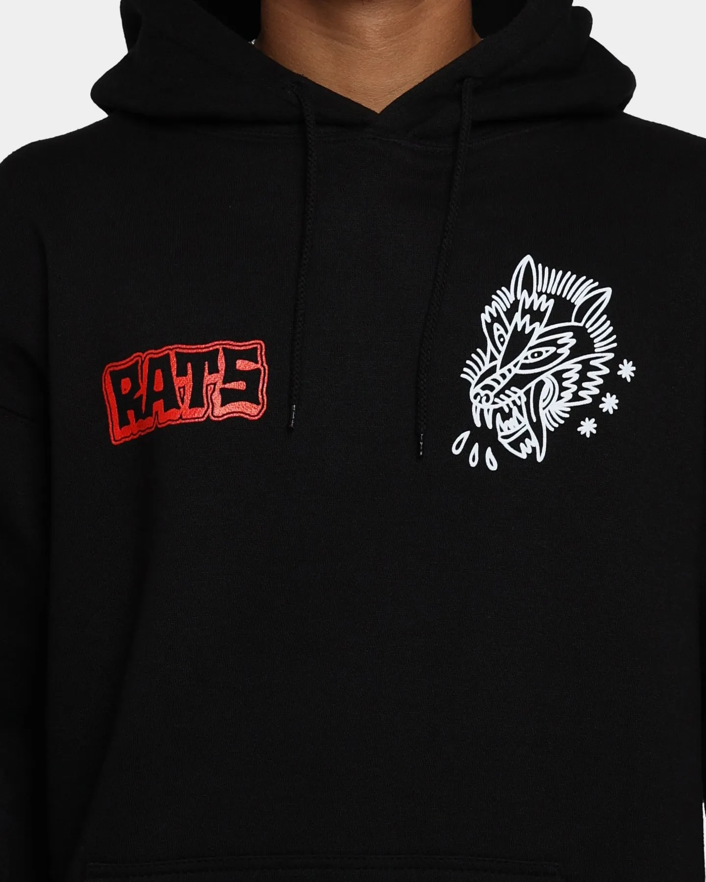 Rats Get Fat Baphomet Hoodie Black Wind Control Fashion Layer