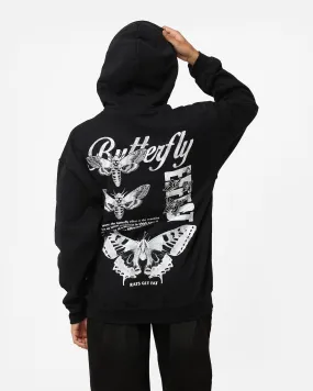 Anti-static Rats Get Fat Butterfly Effect Hoodie Black