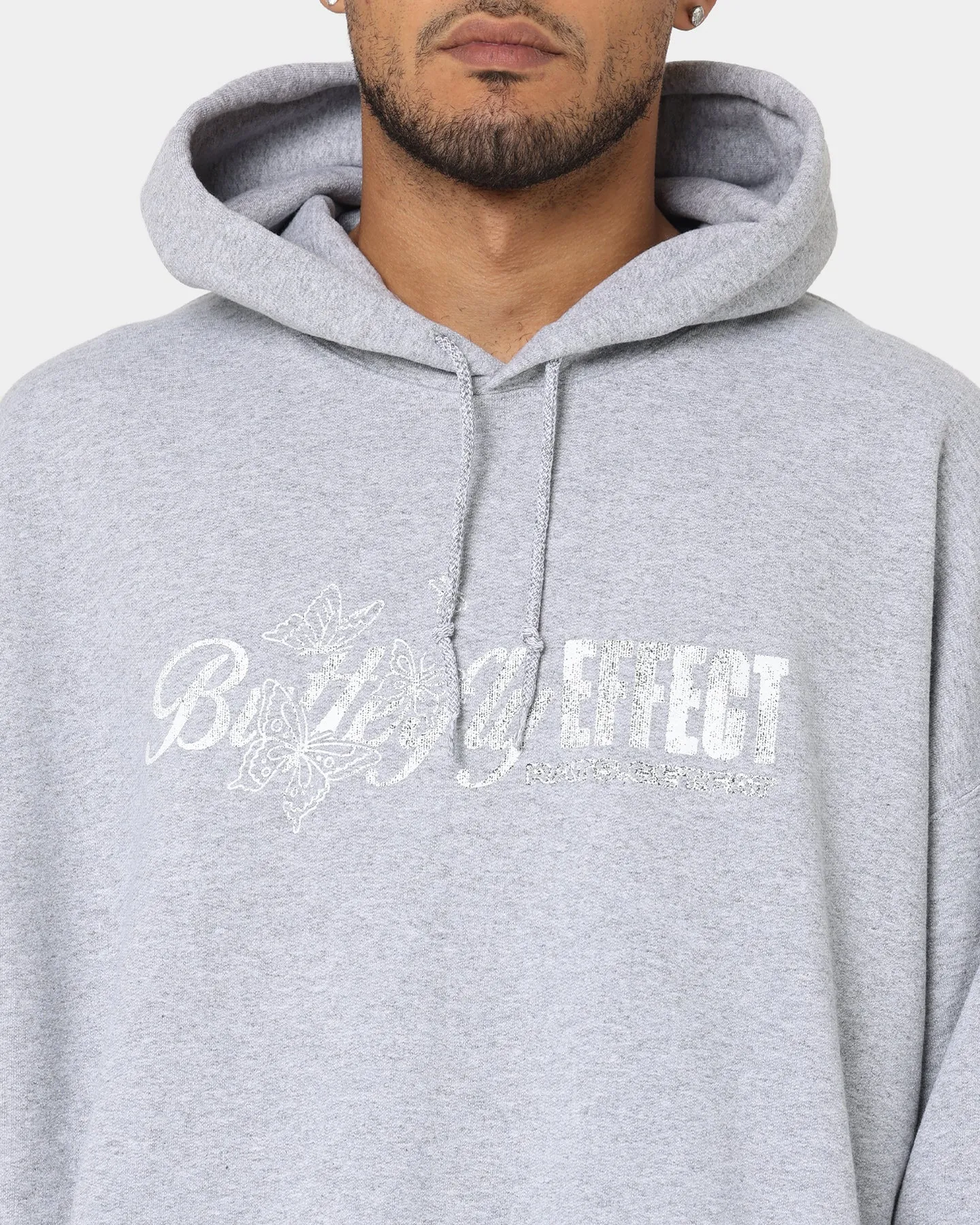 Rats Get Fat Butterfly Effect Hoodie Grey Indoor Layer Relaxed Motion