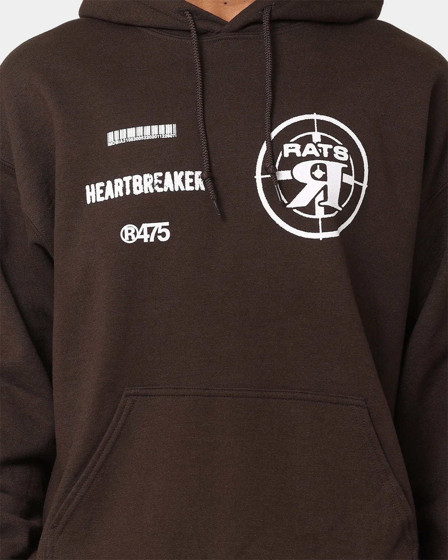 Tapered Silhouette OdorControl Treatment Rats Get Fat Heartbreaker Hoodie Brown