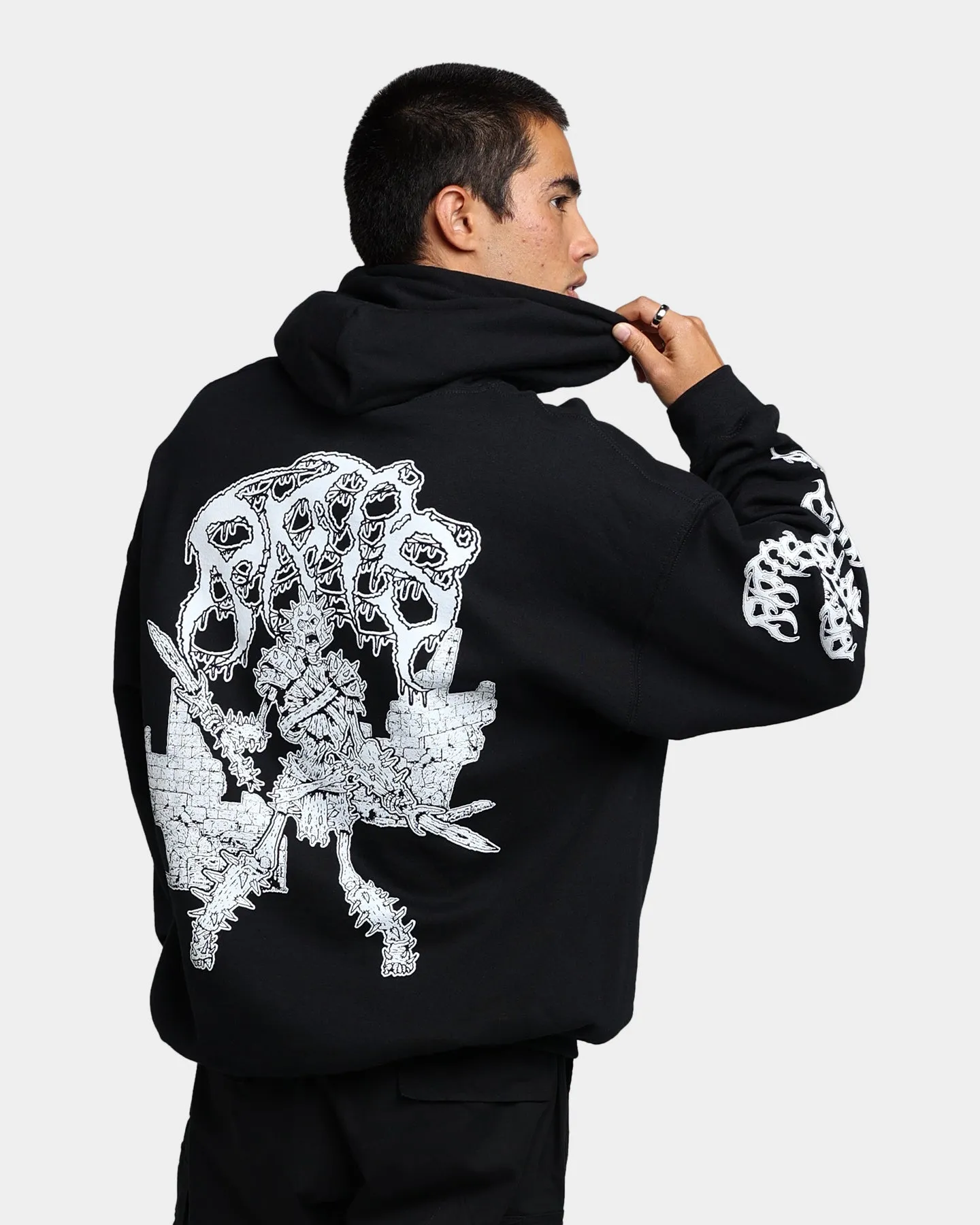 Rats Get Fat Rats Warrior Hoodie Black Defend