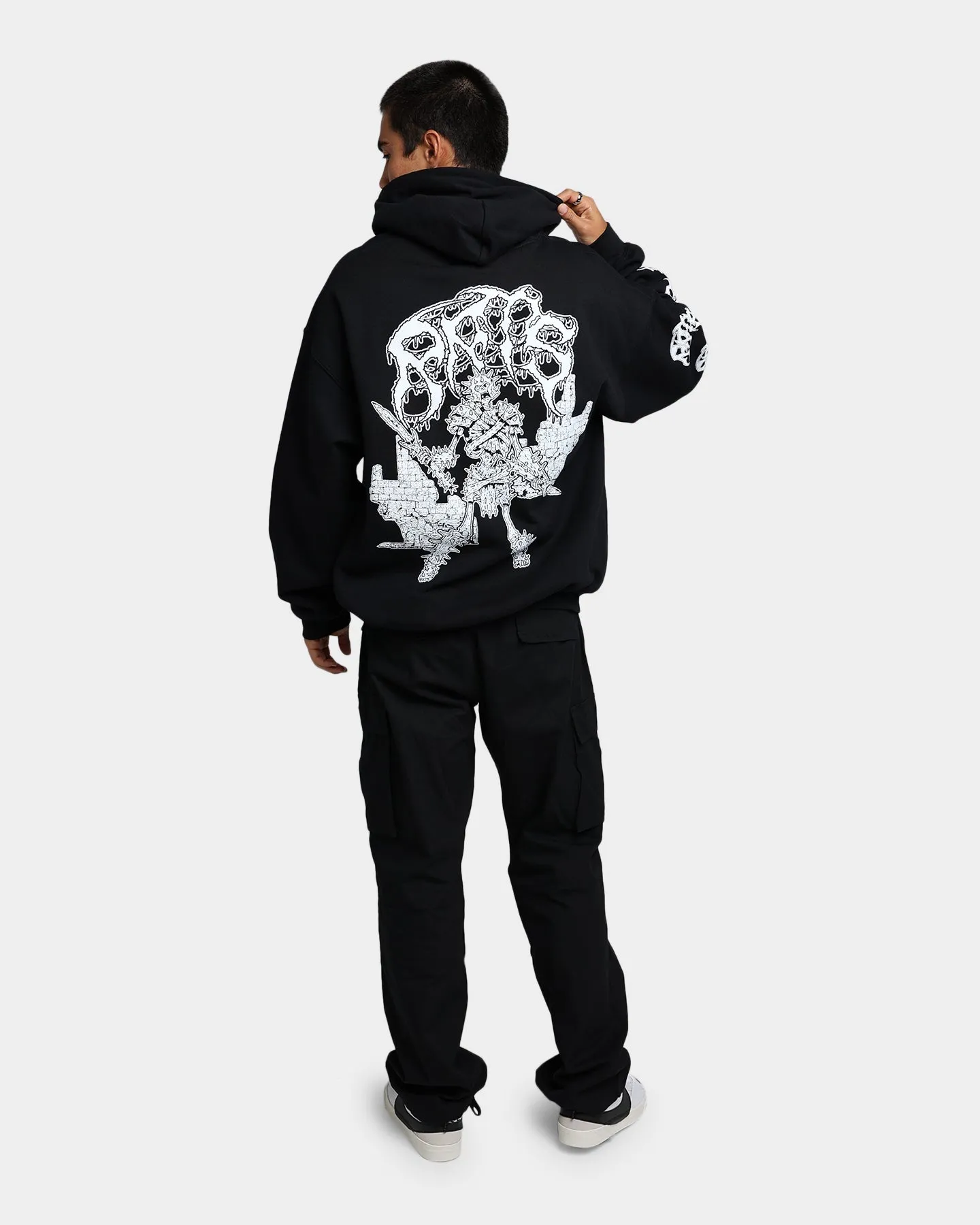 NonIrritating Tagless Neck Subtle Rats Get Fat Rats Warrior Hoodie Black