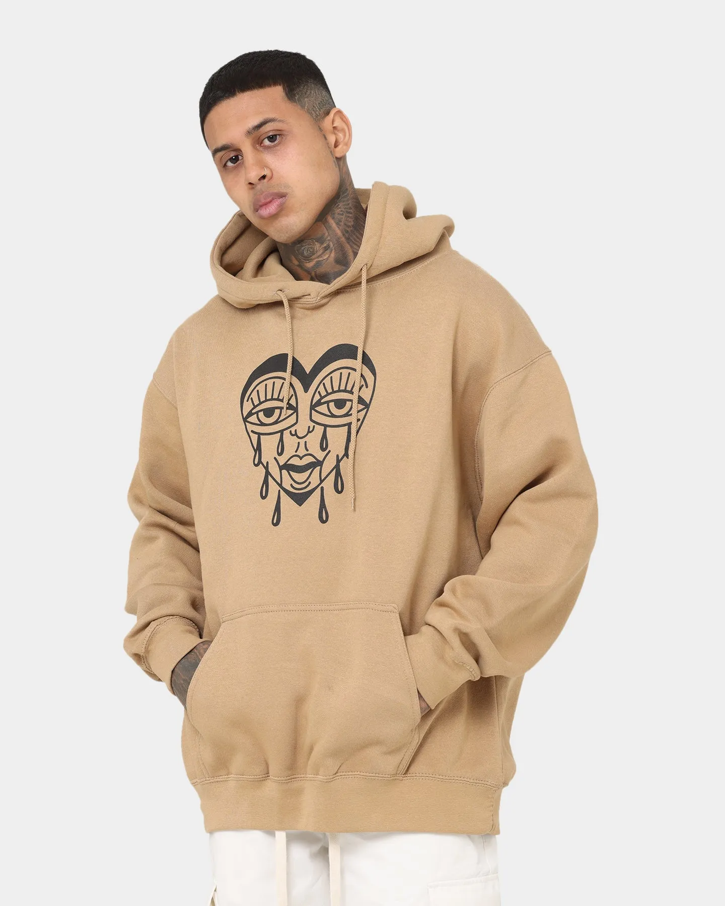 Dream Core Style Rats Get Fat When I Die Hoodie Sand