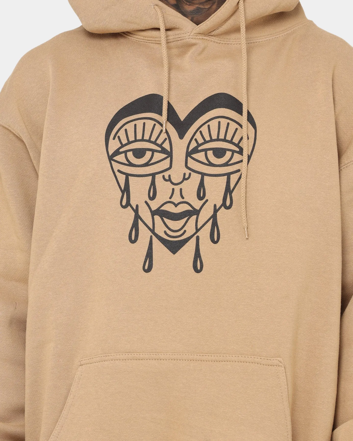 Rats Get Fat When I Die Hoodie Sand Plain LayeredComfort