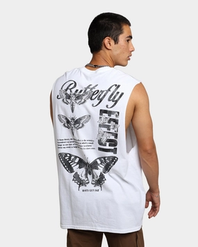 Rats Get Fat Butterfly Effect Muscle T-Shirt White Trendy popularity No Shrink Fabric