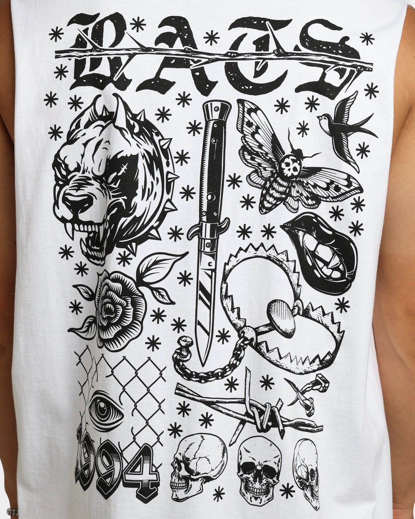 Rats Get Fat Flash Muscle T-Shirt White Everyday Style Trend Sweat Absorbent