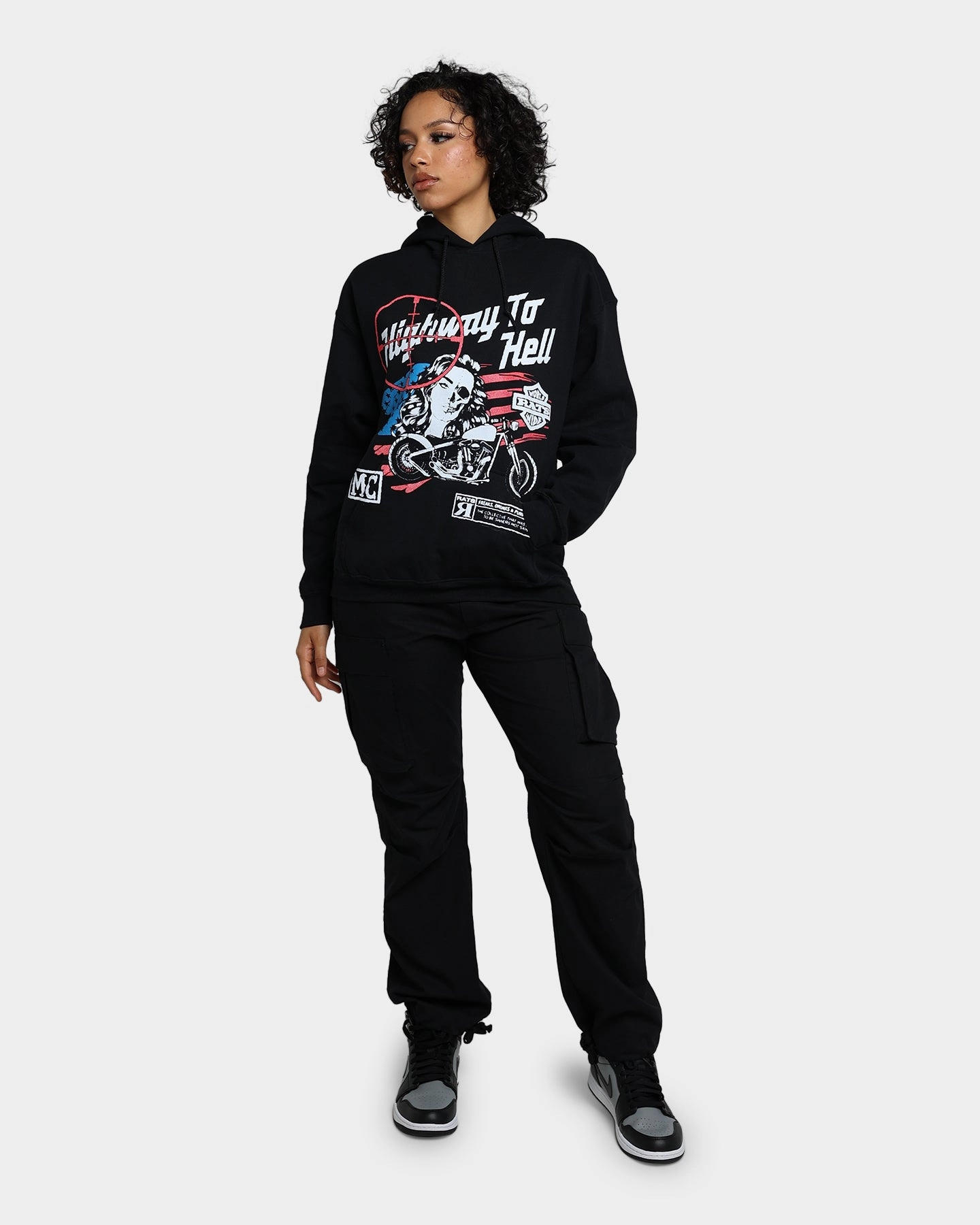 Advantage Rats Get Fat Highway To Hell Hoodie Black