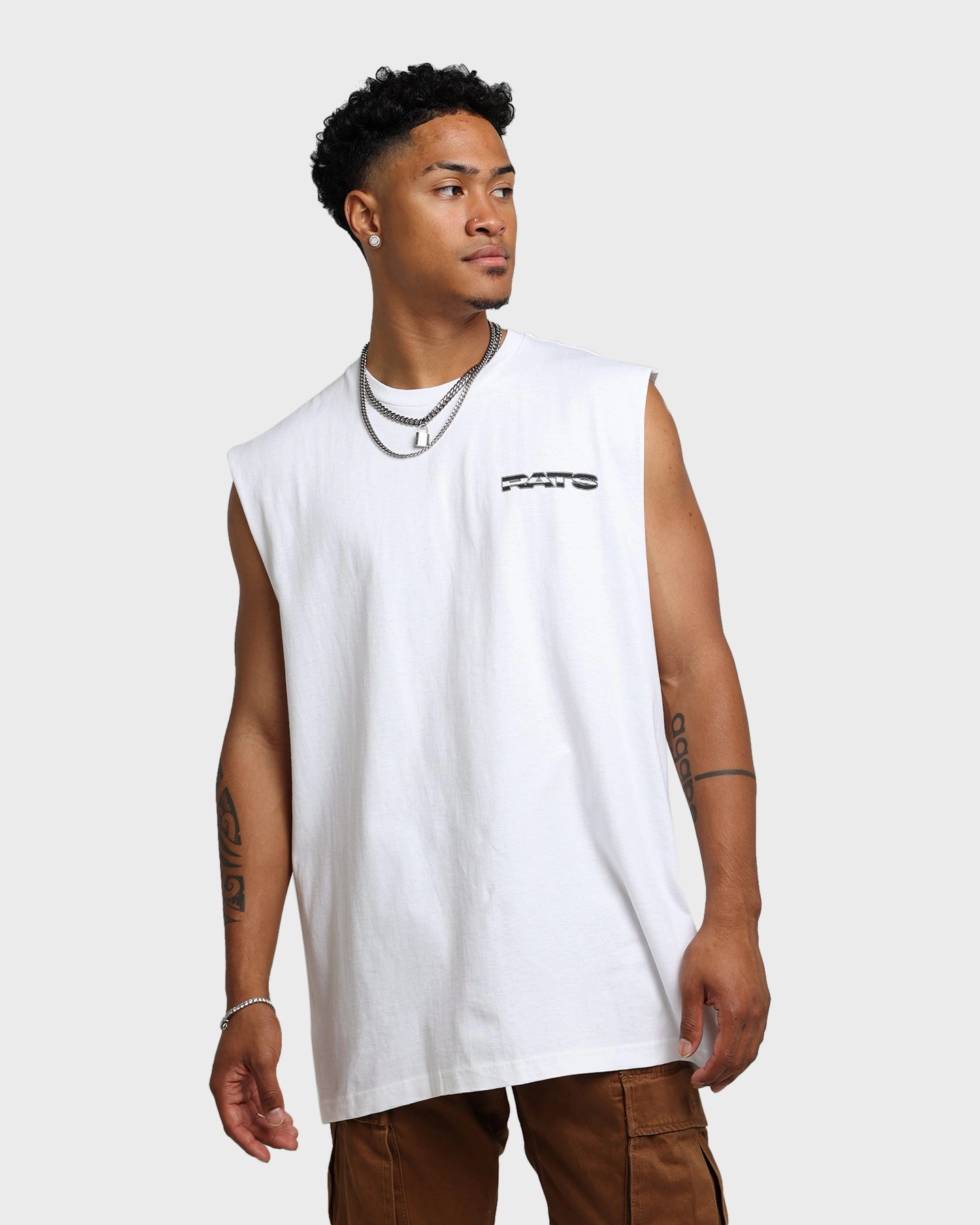 Rats Get Fat Memorial Muscle T-Shirt White Stylish Essential Anti Pilling Treatment