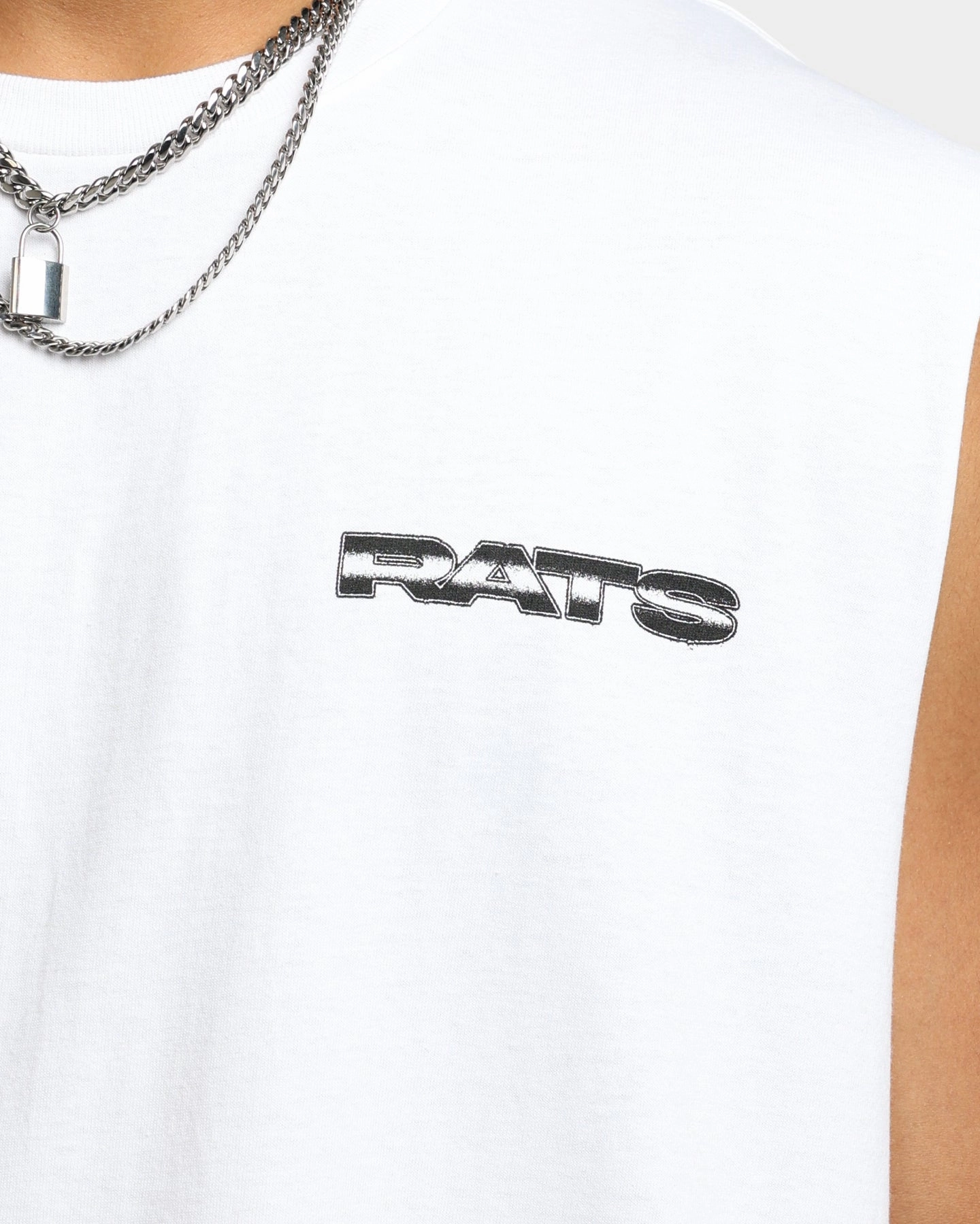 Rats Get Fat Memorial Muscle T-Shirt White Classic Layer Wear Boat Neck