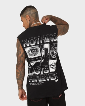 Rats Get Fat Nothing Muscle T-Shirt Black Weekend Comfort Wear Fun Prints