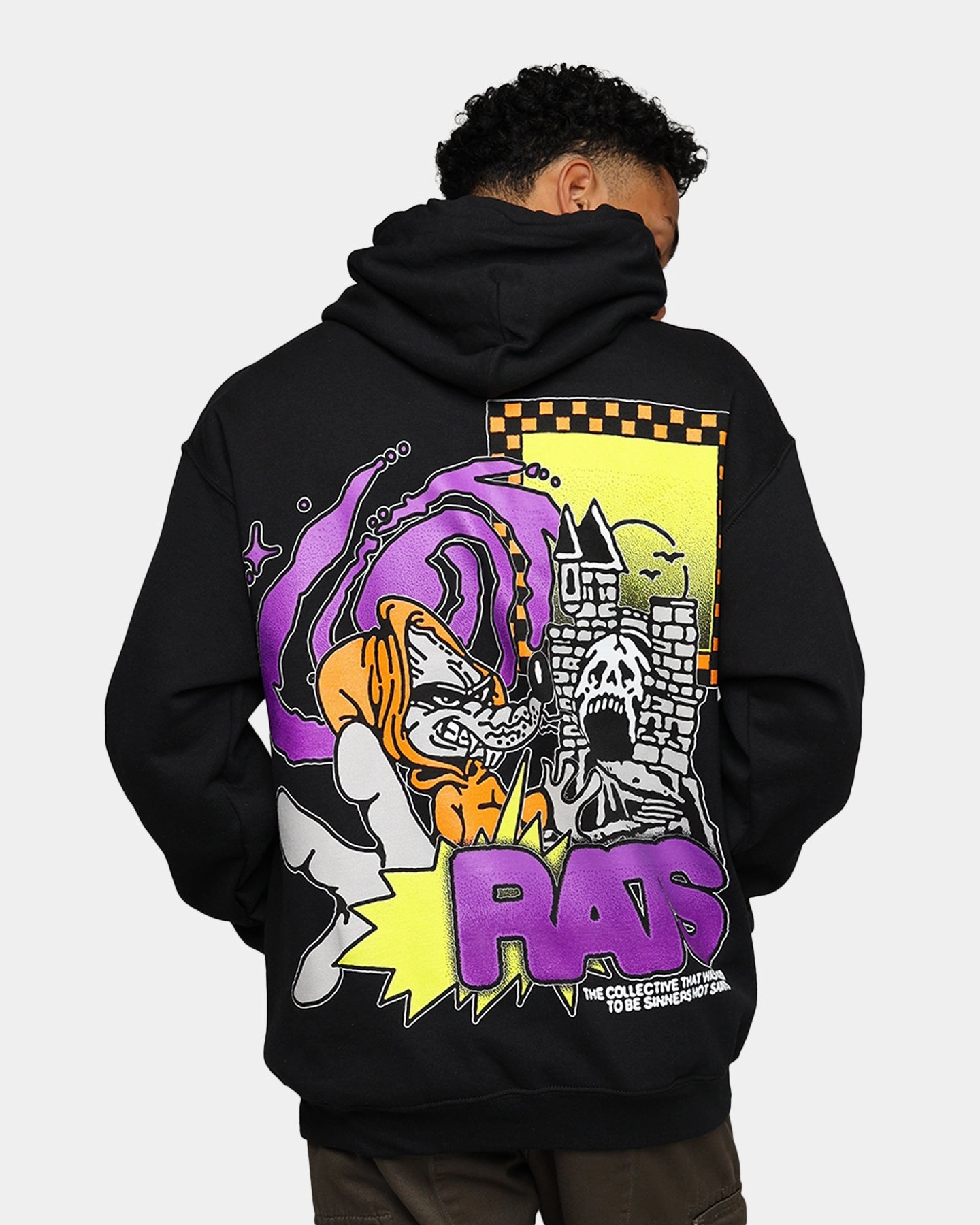 Rats Get Fat Ratpack Hoodie Black Flexible Seams