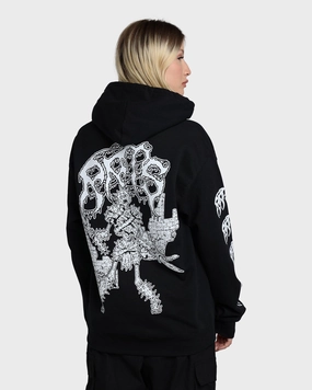 Denim Report Rats Get Fat Rats Warrior Hoodie Black