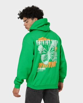 Freelancer Uniform Urban Outfit Rats Get Fat Spray Butterfly Hoodie Green