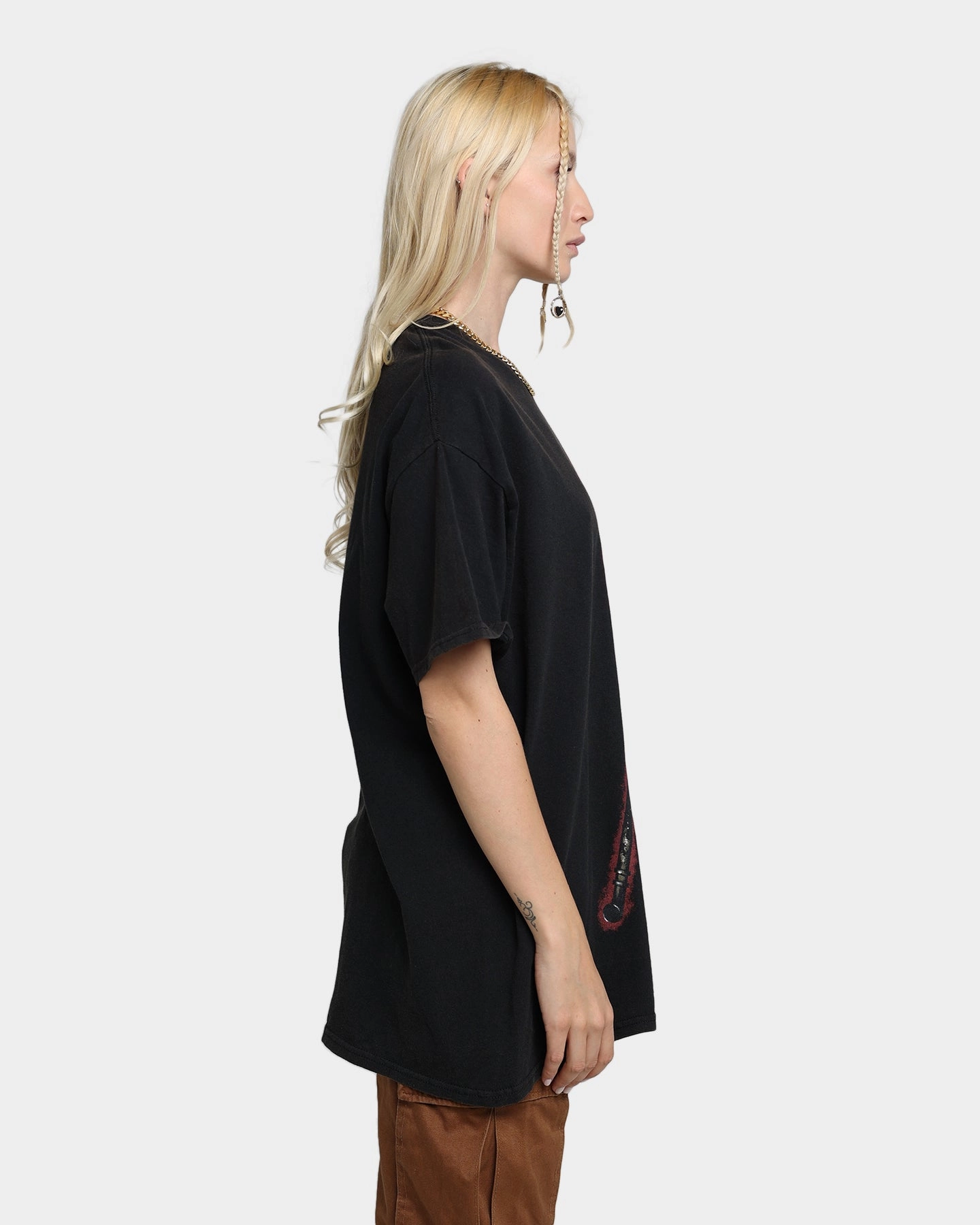 Light Style Rats Get Fat X Silent Hill Bubble Head Nurse Vintage T-Shirt Black Wash