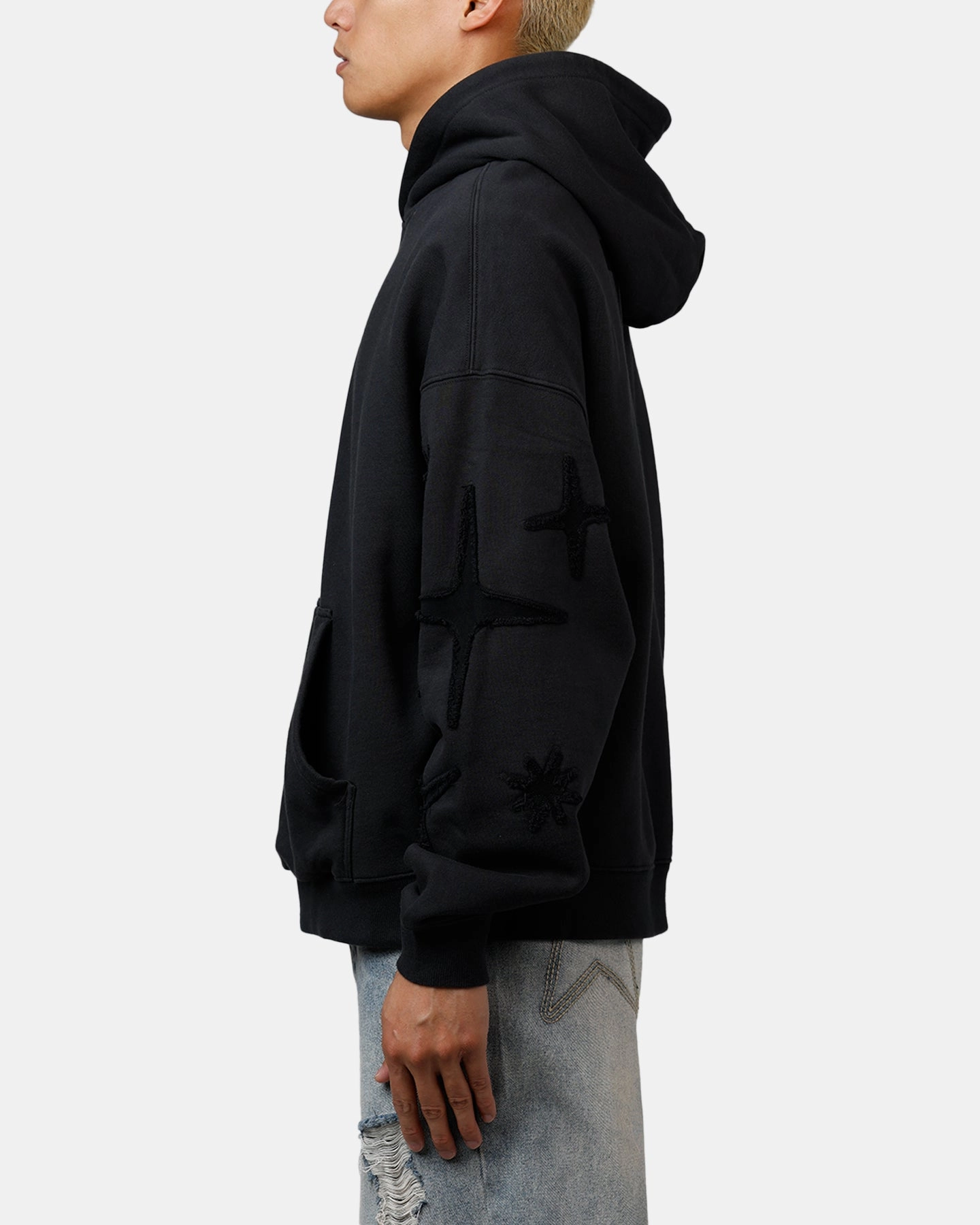 Multipurpose Utility Loungewear Mitchell & Ness Los Angeles Dodgers Starburst Hoodie Faded Black