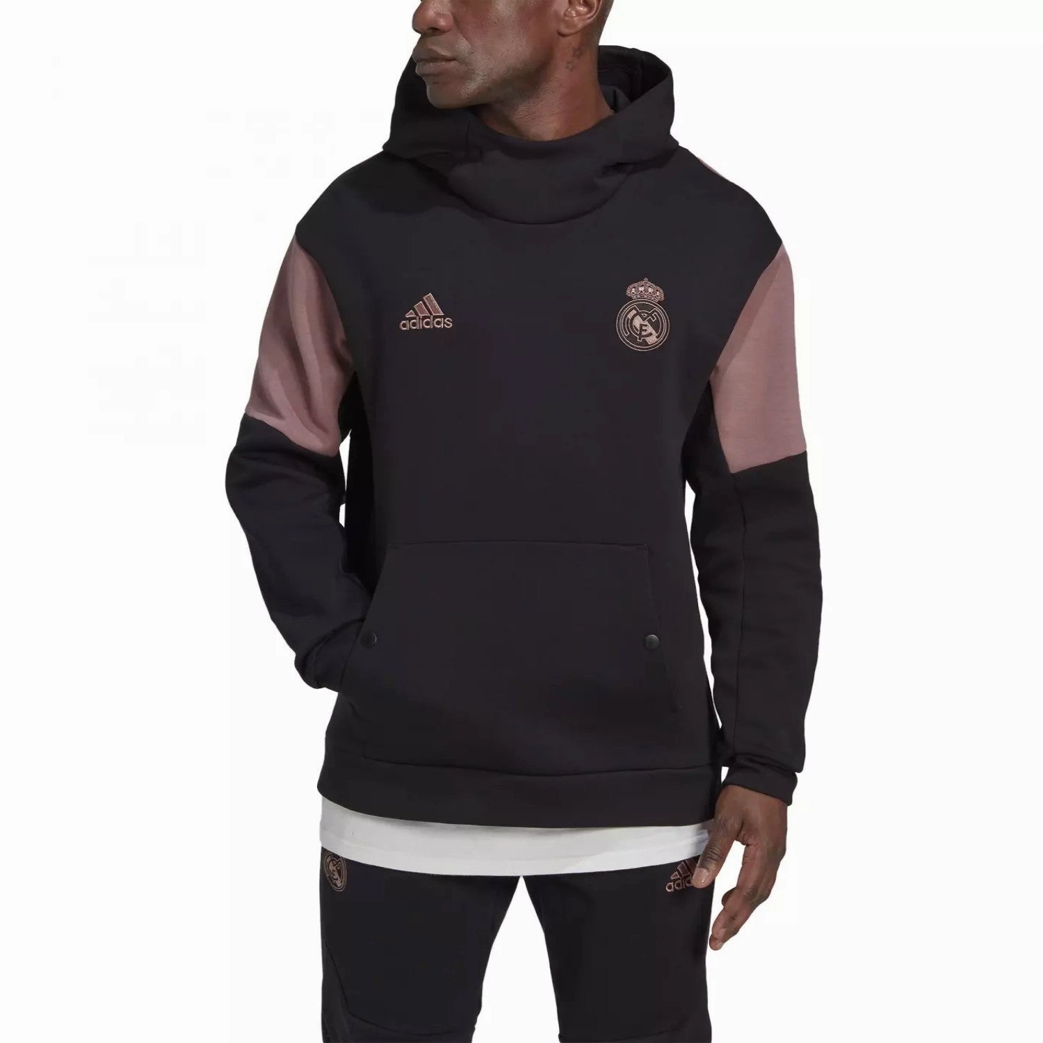 Tapered Silhouette DoubleStitched Durability Real Madrid casual Travel hooded presentation tracksuit 2022/23 - Adidas