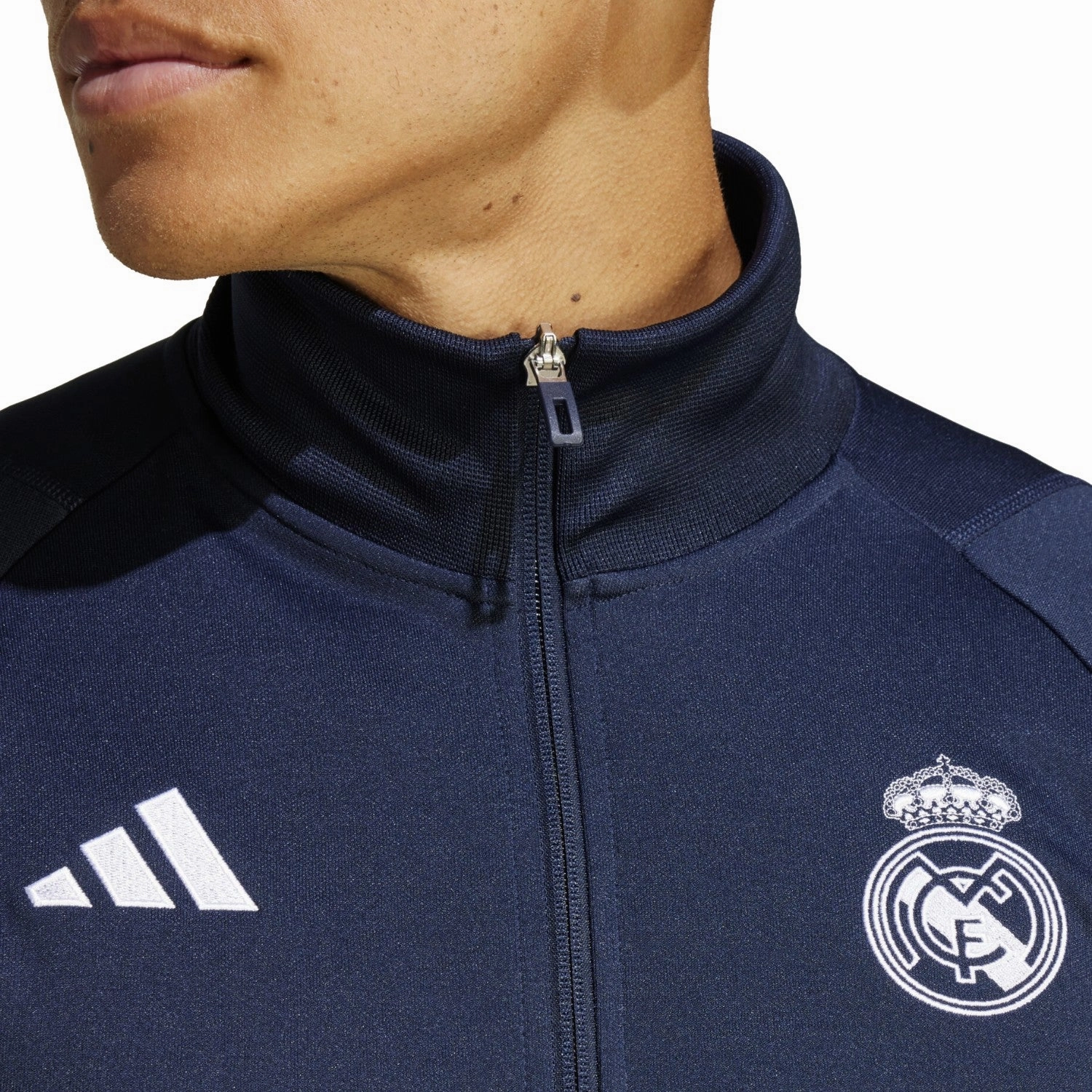 Real Madrid navy training bench Soccer tracksuit 2023/24 - Adidas clip venue