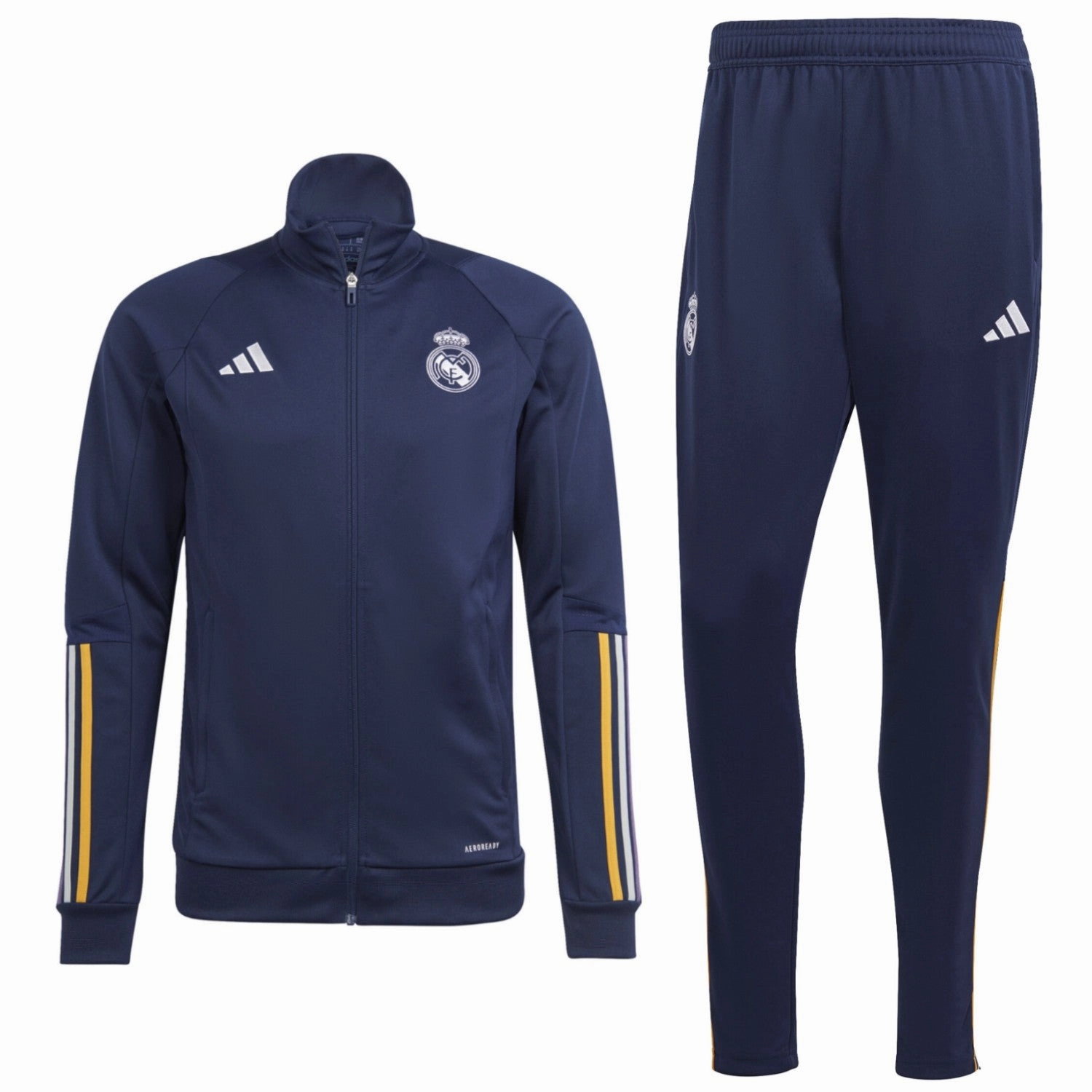 Real Madrid navy training bench Soccer tracksuit 2023/24 - Adidas Animal Print
