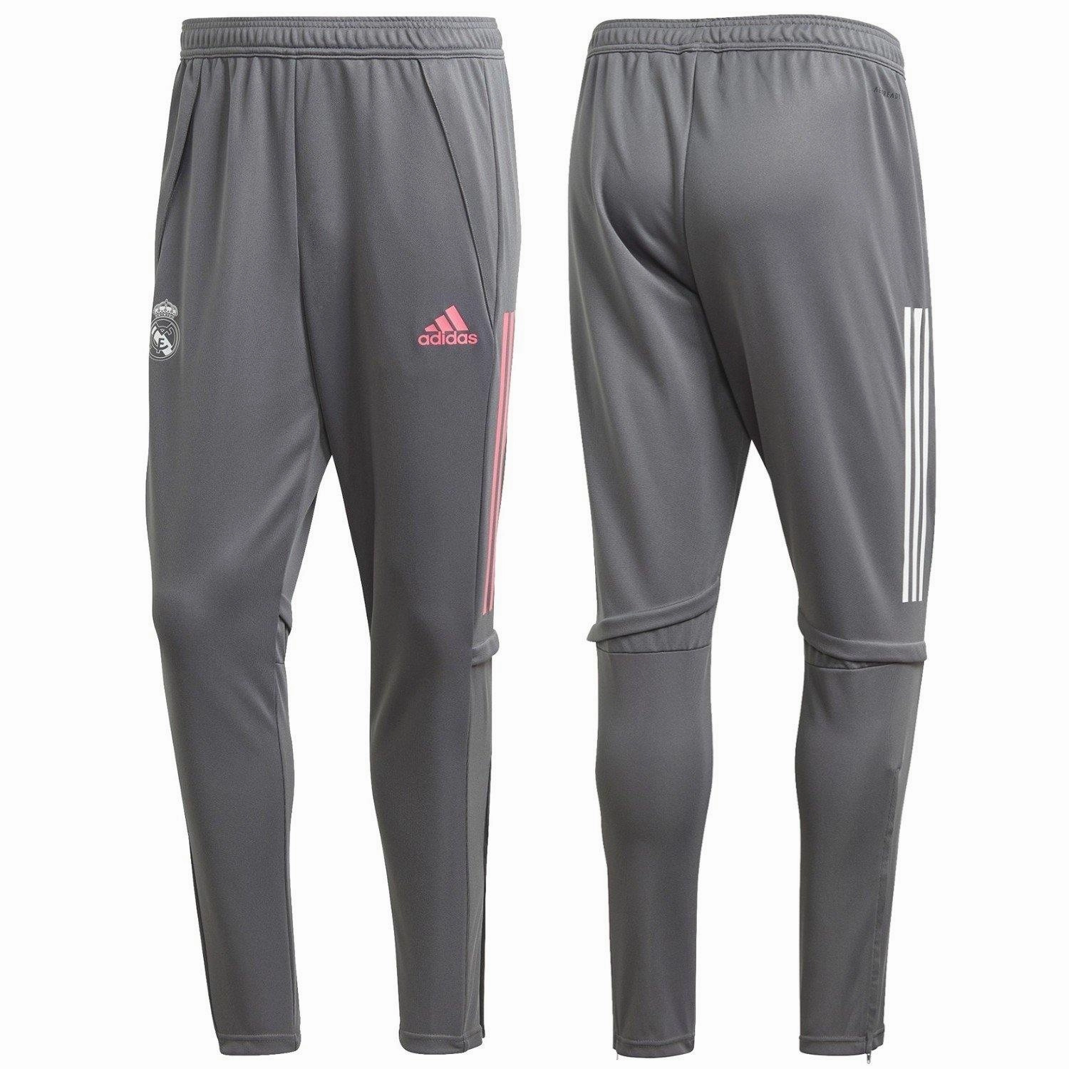 Individual sports gear self-care Real Madrid soccer grey technical training pants 2020/21 - Adidas
