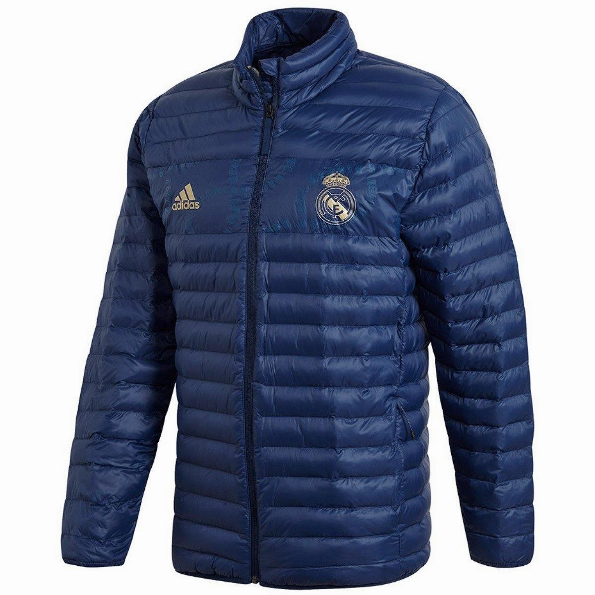men's clothing QuickDryMaterial Real Madrid soccer navy light padded jacket 2019/20 - Adidas
