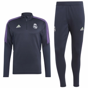 space-saving Real Madrid Soccer navy training technical tracksuit 2023 - Adidas