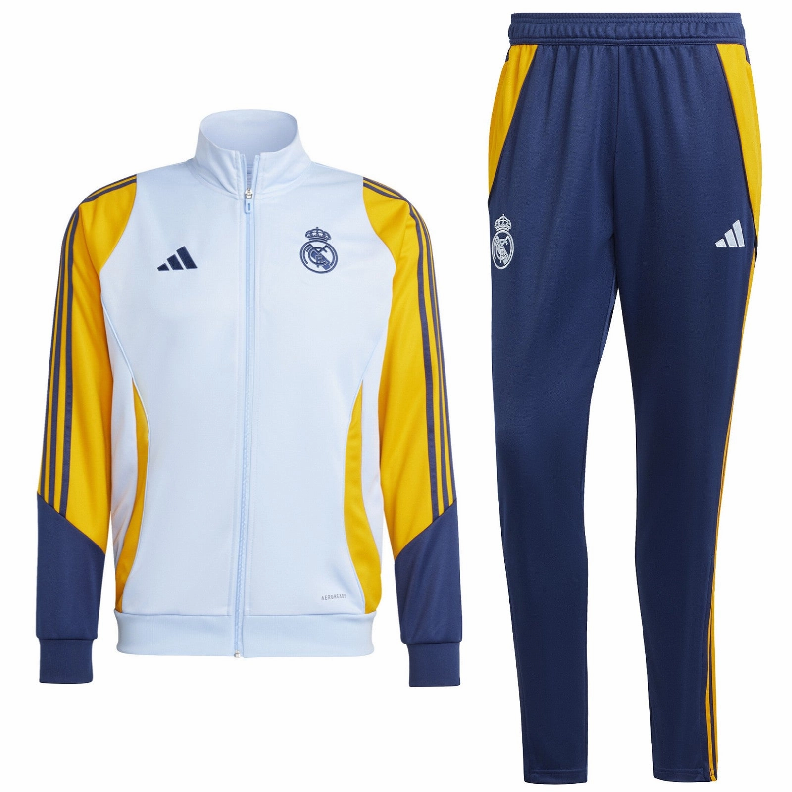 Cycling wear Real Madrid training bench Soccer tracksuit 2024/25 - Adidas