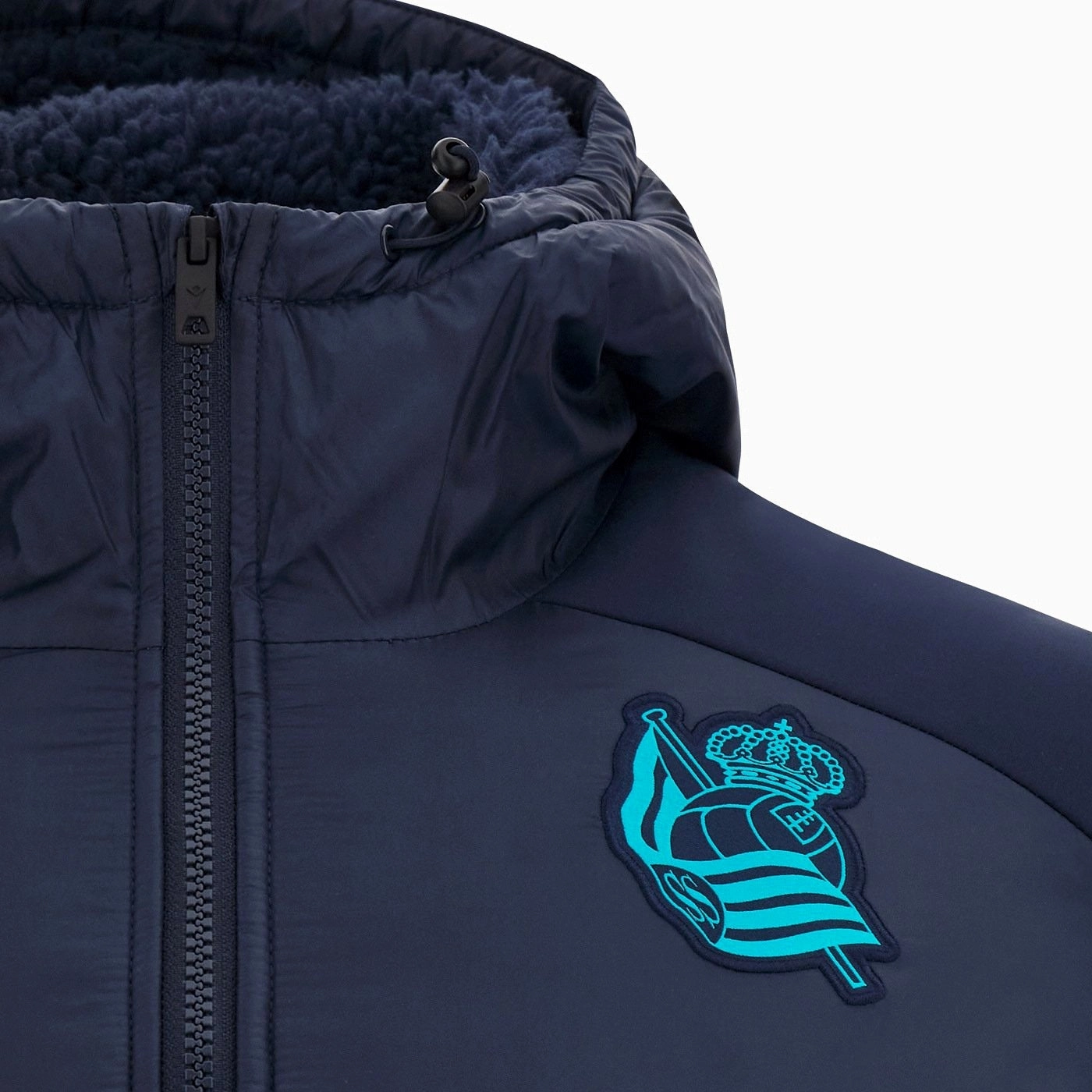 Real Sociedad presentation bomber padded jacket 2022/23 - Macron Handbag VentilationPanels