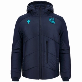 Real Sociedad presentation bomber padded jacket 2022/23 - Macron Conditioner