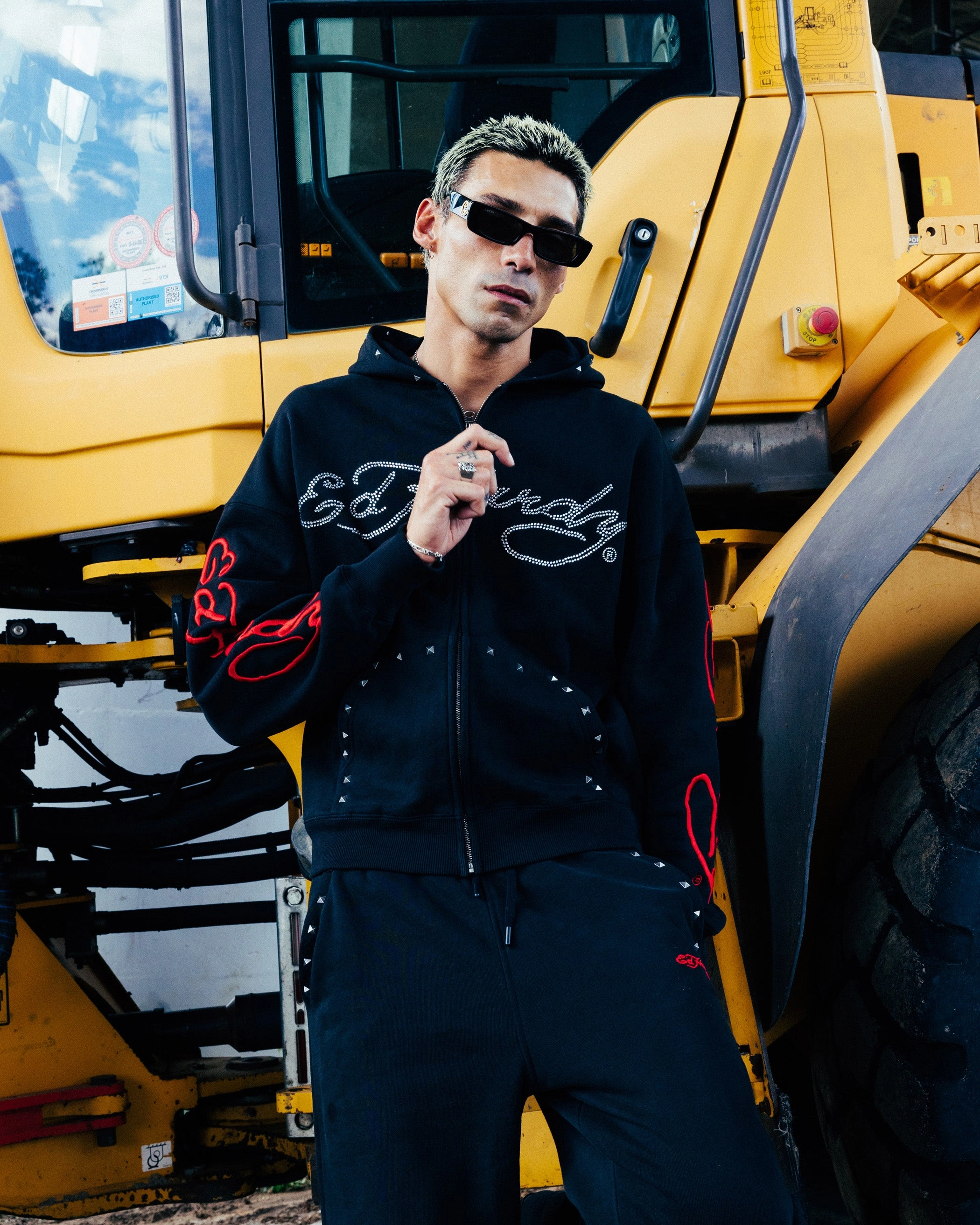 Ed Hardy Ed Hardy Hoodie Black Trend Sense Timeless Street