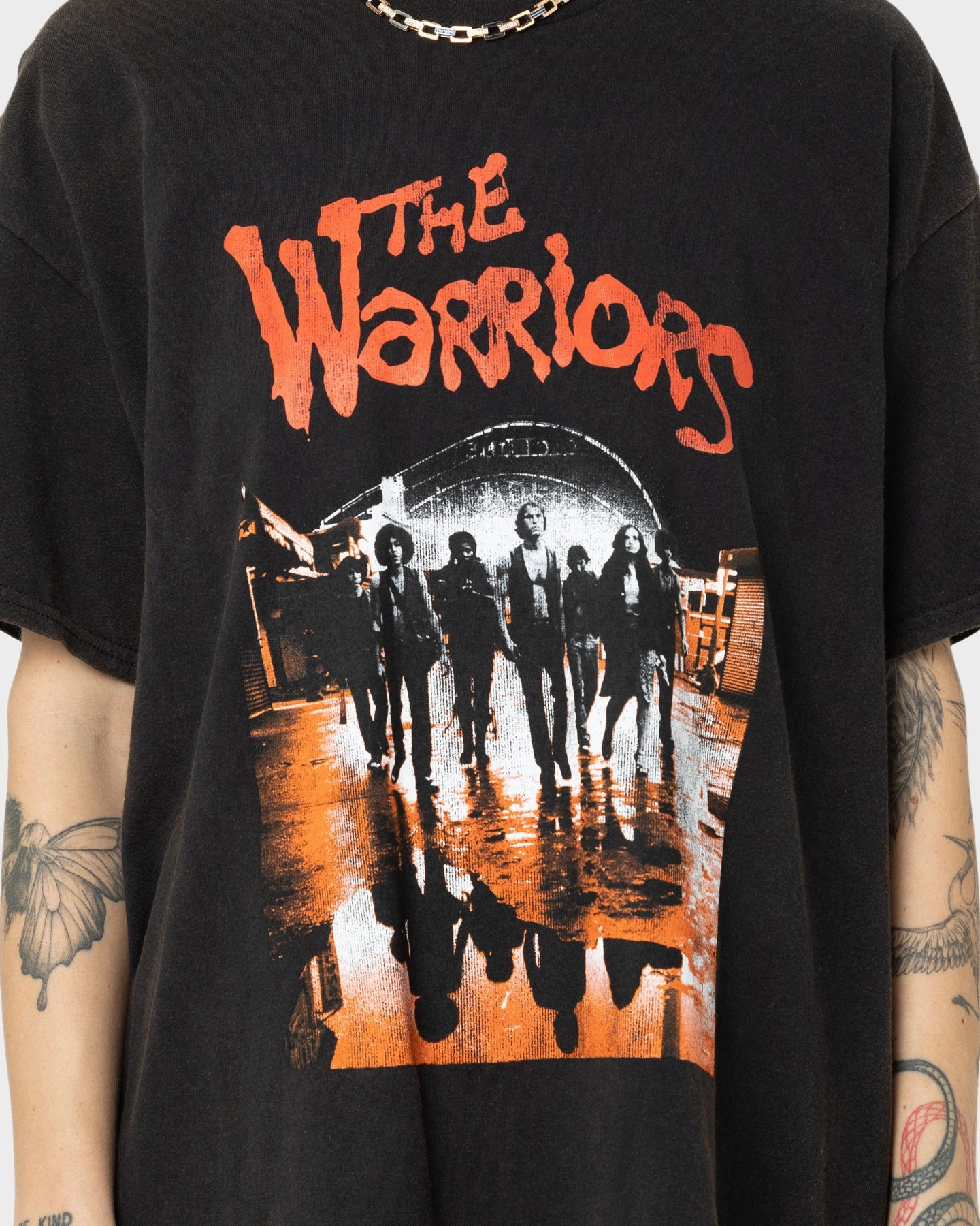 Perfect Fit Fashionable Fit American Thrift X The Warriors The Warriors Vintage T-Shirt Black Wash