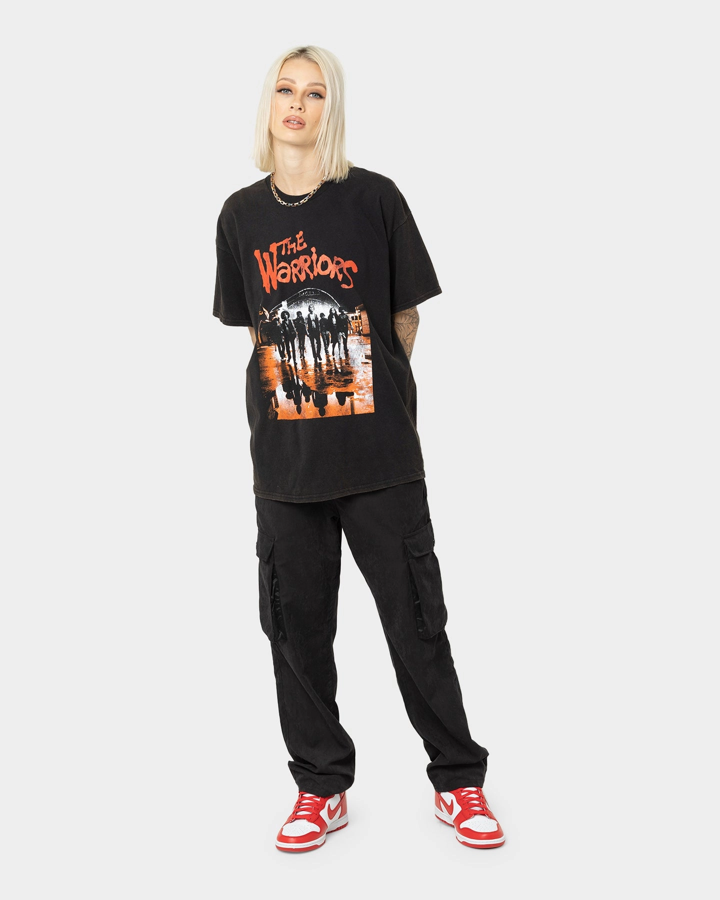 Casual Style Wear Chilly Day Essentials American Thrift X The Warriors The Warriors Vintage T-Shirt Black Wash