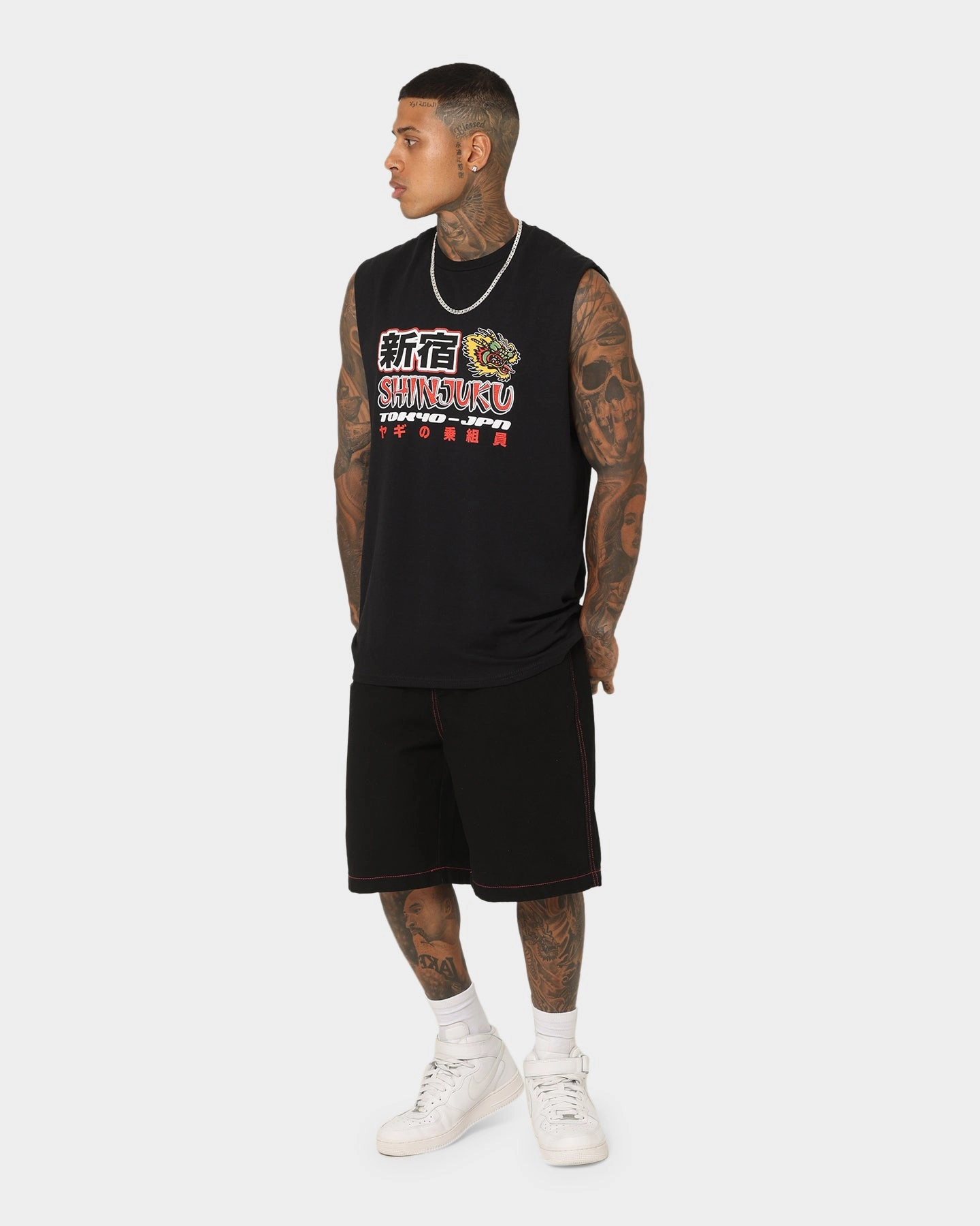 Chic Cut Goat Crew Shinjuku Muscle T-Shirt Black