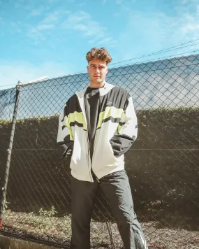 High-Tech Jacket Moisture Wicking Layer Reebok Classics Vector Windbreaker White/Black/Yellow