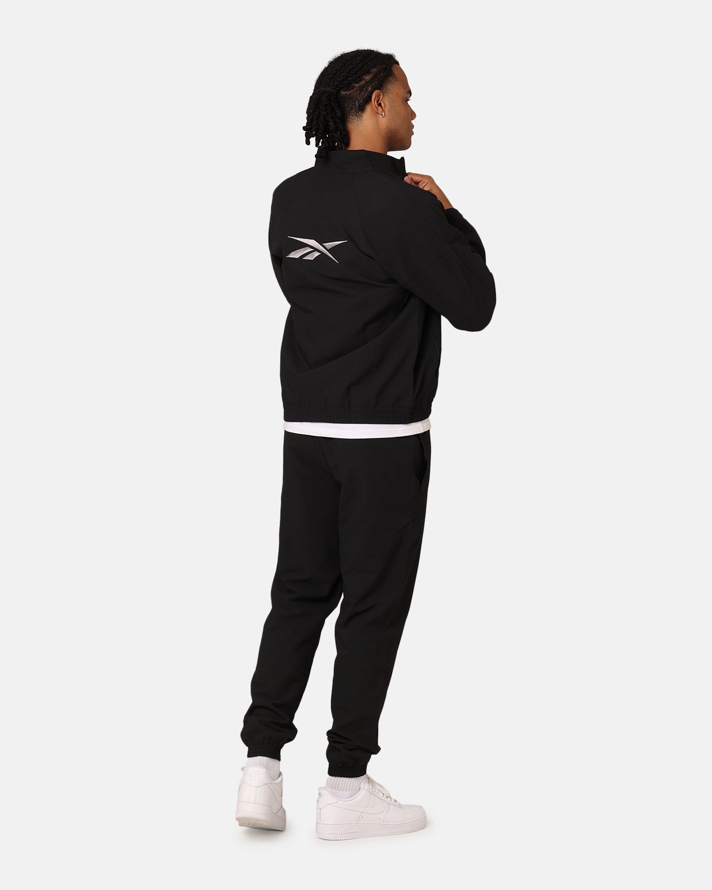 Reebok Classics Court Sport Jacket Black Skill Collar Options