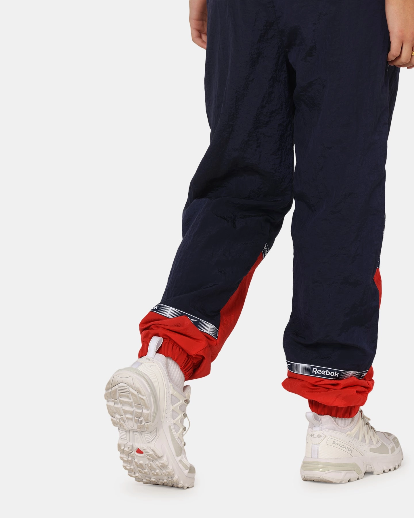 Reebok Colour Block Joggers Navy/Red AntibacterialCoating