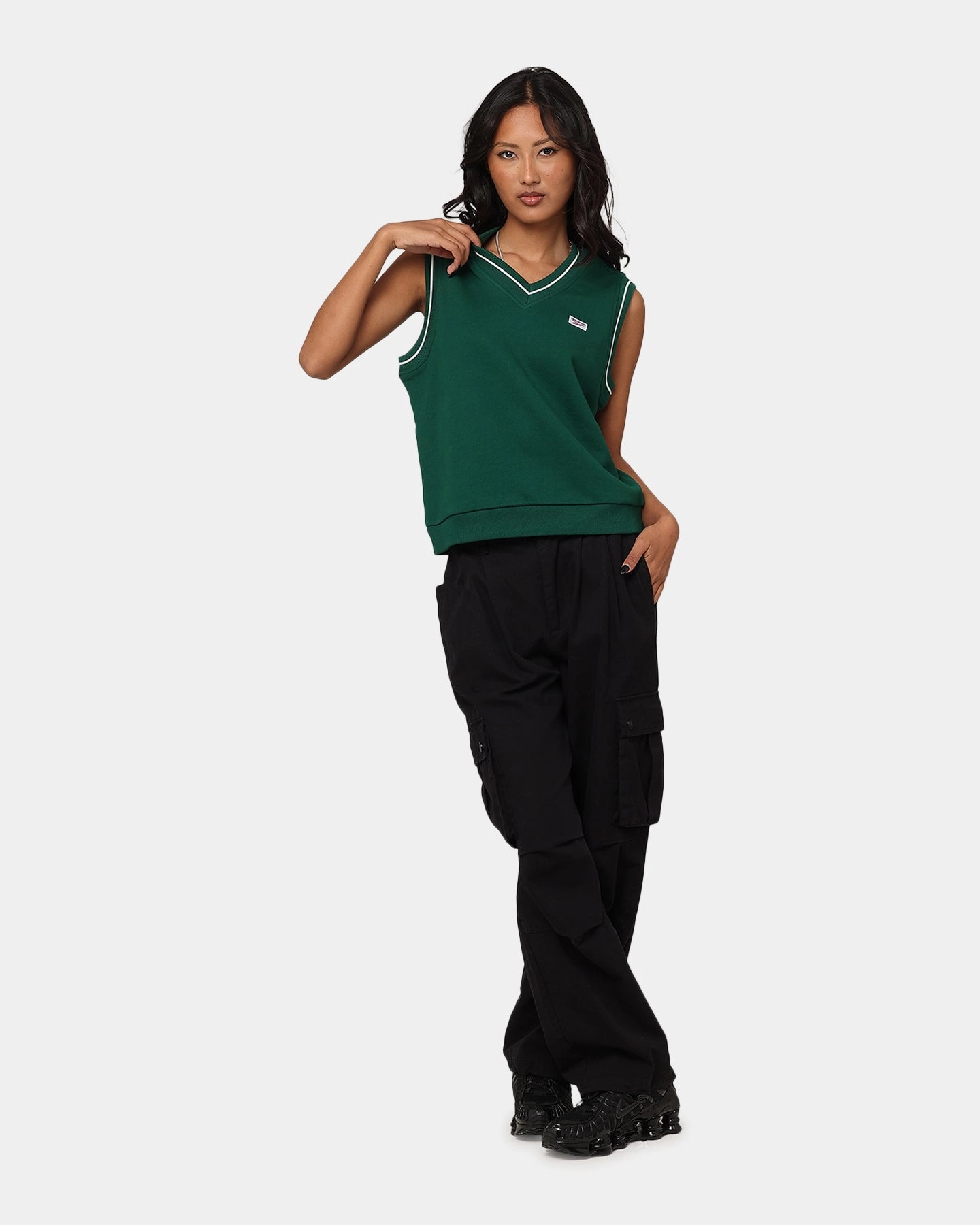 Award Reebok Women's Court Classics Vest Dark Green