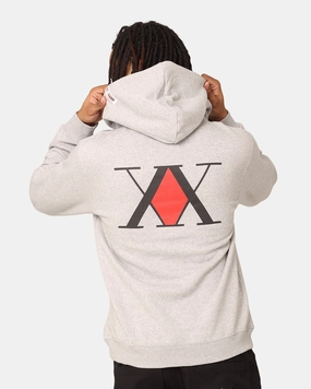 men New Year's Reebok X Hunter X Hunter Hoodie Medium Grey Heather