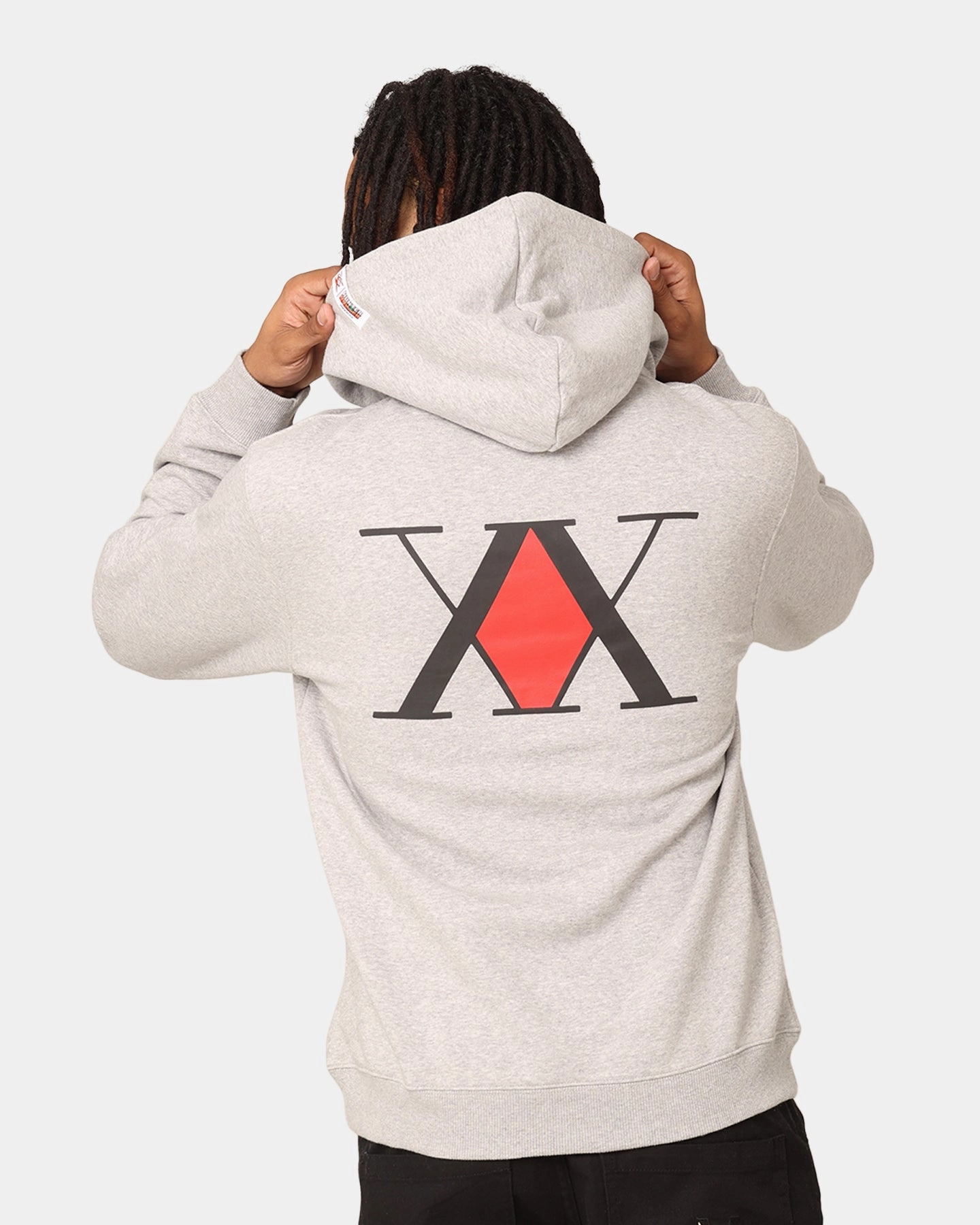 men New Year's Reebok X Hunter X Hunter Hoodie Medium Grey Heather