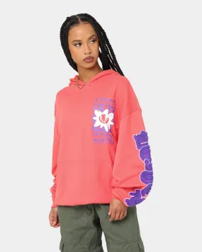 Effortless Wear Gender - neutral Loiter Fleur Hoodie Pink