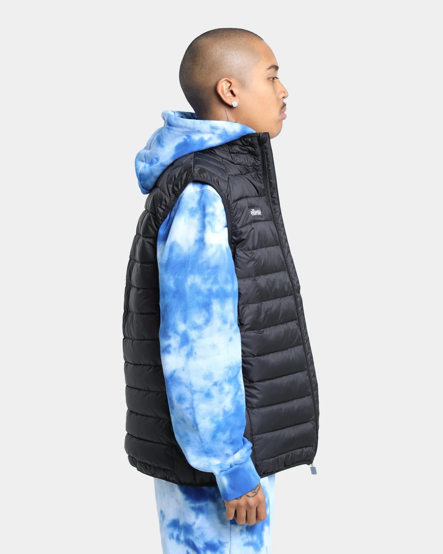 Ellesse Bardy Padded Gillet Jacket Black Jungle