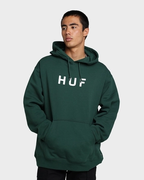 Trilby Sale HUF Essentials OG Logo Hoodie Forest Green